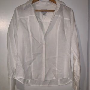 Loft white button down
